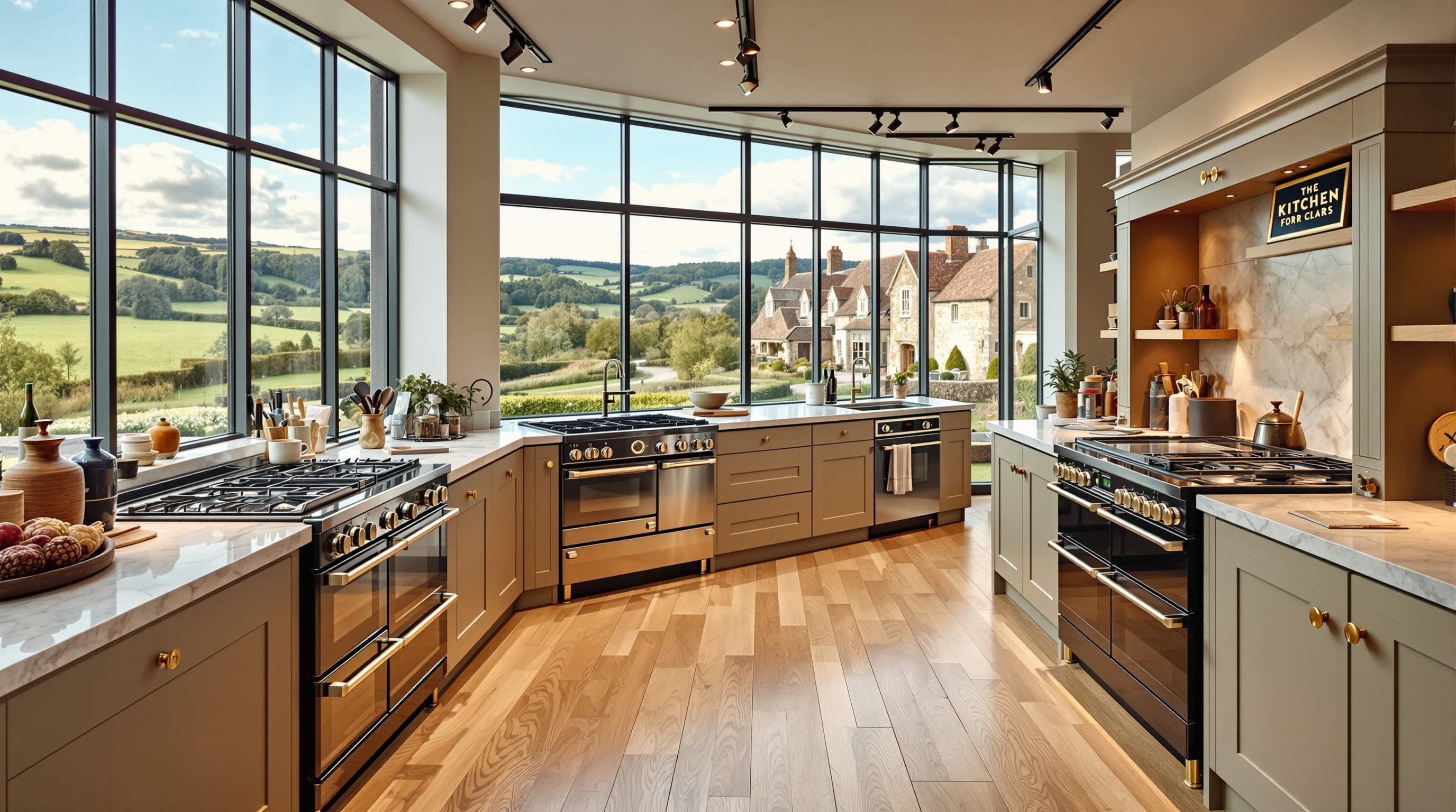 Twyford Cookers showroom displaying premium range cookers